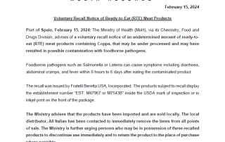 MoH Media Release - Voluntary Recall Notice of Ready-to-Eat (RTE) Meat Products