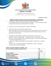 COVID-19 UPDATE - Friday 19th November 2021
