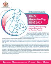 Message from the Minister of Health for World Breastfeeding Week 2023