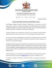 MoH Media Release - Voluntary Recall Notice of Ready-to-Eat (RTE) Meat Products