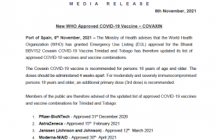 New WHO Approved COVID-19 Vaccine Combination