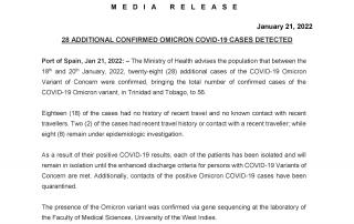 28 Additional Confirmed Omicron COVID-19 Cases Detected