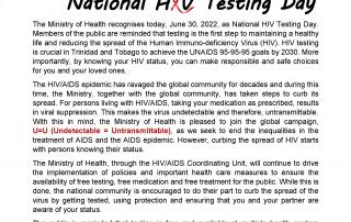 National HIV Testing Day Message